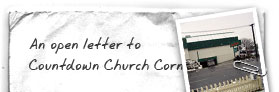An open letter to Countdown Church Corner